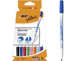 BIC Velleda - Whiteboard Stiften - Uitwisbaar - Stift - 8 Stuks