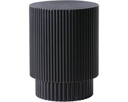 BICCARI - Bijzettafel - Zwart - Lichtbeton