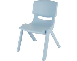 Bieco Kinderstoeltje - Blauw kunststof stoel voor binnen en buiten - 3+ jaar