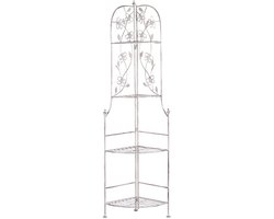 BIELLA - Badkamer plank - Gebroken wit - Metaal