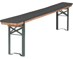 Bierbank Bekleed 180 cm - Premium Waterafstotend Antraciet - Biertentgarnituur