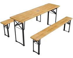 Biertafel / bierbank biertafelset - 3-delig - 170cm picknicktafel