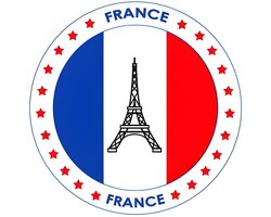 Bierviltjes Frankrijk - 25x stuks - landenthema - versiering - onderzetter