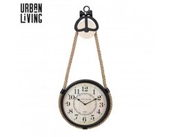 "BIG BEN" WANDKLOK MET TOUW EN KATROL DIAM 30,5CM
