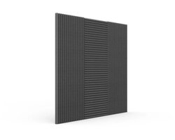 Bigblock Akoestische Panelen 30x30x2.5 cm - 14 Stuks Schuim Wedges Basic - Geluidsisolatie en Absorptie - Studio Foam - Wanddecoratie