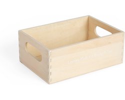 BigJigs houten voedsel krat kist Wooden Food Crate