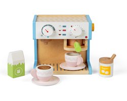 BigJigs koffiezetapparaat houten speelgoed keuken rollenspel.