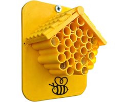 Bijenhuis, eenvoudige installatie, 9 x 11,3 cm, bijennest voor buiten, bestuiverblijf, Eco-ondersteuning, voor tuinliefhebber, buitentuin, park, boomgaard