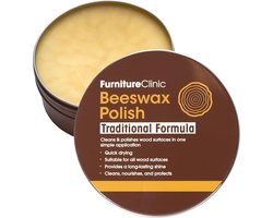 Bijenwas - Hout Verzorging 200 ml -Furniture Clinic - Natuurlijke bijenwas voor alle soorten en kleuren - Houten meubel polijstmiddel om elk houten oppervlak te beschermen en te verbeteren