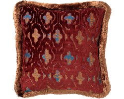 BIJOU | sierkussen 45x45 cm | Merlot | rood | Hoii | met duurzame kussenvulling