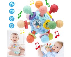 Bijtspeelgoed baby - Baby Speelgoed - TENZHVXI® - Siliconen - BPA-vrij - Voedselveilig - Met meerdere kauwpunten - Interactief - Voor pijnverlichting en ontwikkeling van fijne motoriek - 0-12 maanden
