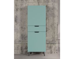 Bijzetkast Melton | 49 x 37 x 140 cm | Anthracite Blue