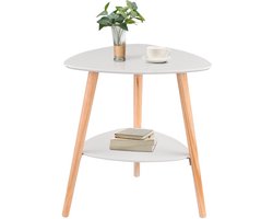 Bijzettafel 50x40x55cm - Modern, Nachtkastje en Driehoek - Voor Slaapkamer, Eetkamer, Woonkamer en Kantoor
