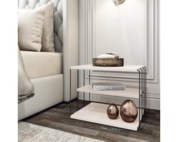 Bijzettafel - 60 x 20 x 60 cm - Eik