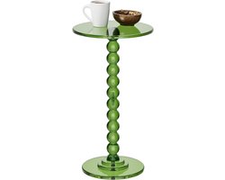 Bijzettafel Acryl - Ronde Tafel - Decoratief Gebruik - Modern Ontwerp - 15.5 Inch Diameter - Groen
