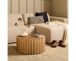 Bijzettafel Aube - Hout - Brons/Goud - 62 x 30 x 62 cm (BxHxD)