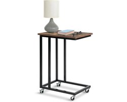 Bijzettafel Bank - Laptoptafel - Banktafel - staalframe