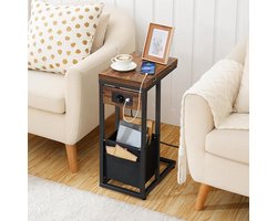 bijzettafel - bank-tafel - side table, bedside table ‎26 x 39 x 62 cm