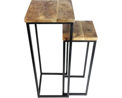 Bijzettafel Bastiaan - Set van twee stuks