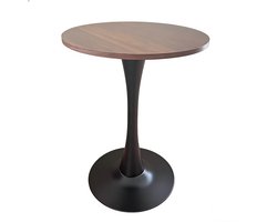 Bijzettafel - Bijzettafel rond - Laptoptafel - Tafeltje - Banktafel - Bedtafel - Laptop desk - Koffietafel - Bruin