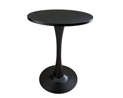Bijzettafel - Bijzettafel rond - Laptoptafel - Tafeltje - Banktafel - Bedtafel - Laptop desk - Koffietafel - Zwart