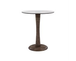 Bijzettafel Boogie 60x60cm Bruin | BY-BOO