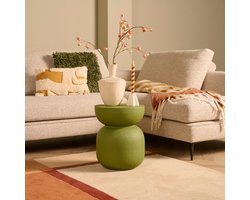 Bijzettafel Bregenz - MDF - Groen - 35 x 44 x 35 cm (BxHxD)