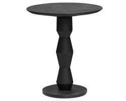 Bijzettafel Brunello GeoPillar rond 50cm - zwart | Tower living
