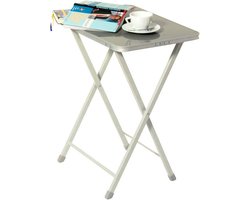 Bijzettafel Butler - Campingtafel Klaptafel - Drankjes Plaatsen - Inklapbaar Lichtgewicht - 53 x 38 x 64 cm - Aluminium