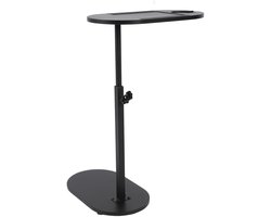 Bijzettafel - C-vormig bijzettafeltje - Houten Bijzettafel - Koffietafel - Sidetable Zwart - Banktafel - Bedtafel - C-vormige salontafel - C-vormig eindtafeltjeBovenblad: ca. 40 x 22 cm