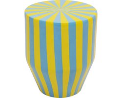 Bijzettafel Candy Ø30cm blauw en geel Kare Design