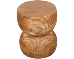 Bijzettafel Code - Hout - Bruin/Hout - Mango - 38 x 46 x 38 cm (BxHxD)