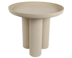 Bijzettafel cullen 51x51x45cm creme