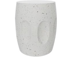 Bijzettafel - Decoratief en Lichtgewicht, Decoratief Accent met Faux Terrazzo en Lichtgewicht en Uniek Design - Voor Tuin, Balkon en Woonkamer