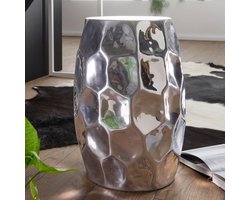 Bijzettafel - Decoratieve Tafel - Metalen Bijzettafel - Zilver