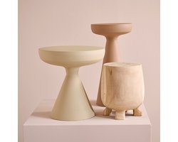 Bijzettafel Dijon - Mat Metaal - Taupe - 45x46x45 cm (BxHxD)