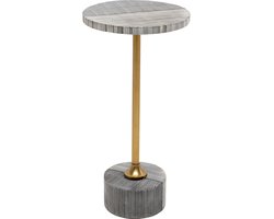 Bijzettafel Domero Double Ø25cm zwart en wit Kare Design