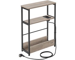 Bijzettafel - Donker Kaki - Bijzettafels - Bijzettafeltjes Woonkamer - Bijzettafel Zwart - Bijzettafel Bank - Smalle Consoletafel - Entree Tafel - Tafel - Tafeltje - Nachtkast - Nachtkastje - Nachtkastjes - Kast - Kastje