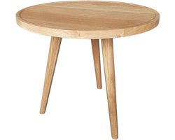 Bijzettafel Eiken rond 50cm
