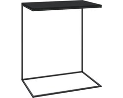 Bijzettafel | Eindtafel | Salontafel 55x35x66 cm bewerkt hout zwart