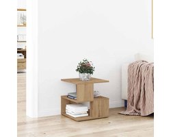 Bijzettafel | Eindtafel | Salontafel Artisan Eiken 40 x 40 x 40 cm Bewerkt hout