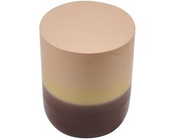 Bijzettafel Grip - Metaal - Beige/Paars/Roze - 37 x 45 x 37 cm (BxHxD)