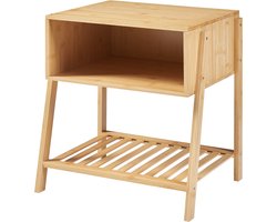 Bijzettafel Håbo 50x45x36 cm bamboe