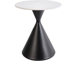 Bijzettafel HAIWEE Keramiek Zwart/wit