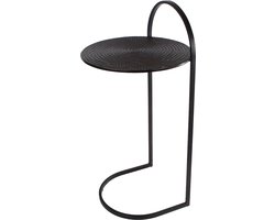 Bijzettafel "Handle"  messing metaal  36x36x71,5cm