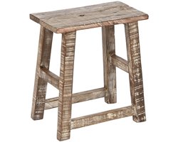 Bijzettafel Home ESPRIT Wit Bruin 45 x 25 x 51 cm