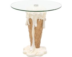 Bijzettafel ijs Ø48cm vanille Kare Design