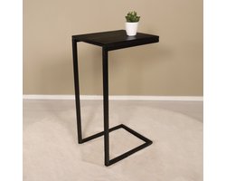 Bijzettafel industrieel Jerry zwart mangohout duurzaam mango side table