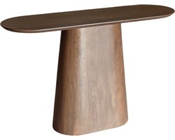 Bijzettafel Japandi 120cm walnoot mangohout Lysander massief mango hout side table