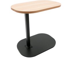 Bijzettafel - Kleine Tafel - Salontafel - In Hoogte Verstelbaar 45 - 80 cm - Banktafel - Bedtafel